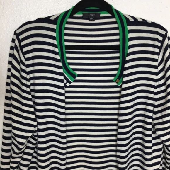 J. Crew Striped Cardigan XXL - Picture 4 of 6